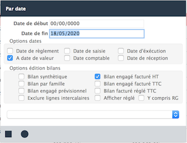 bilan date de valeur gesprojet