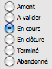 statuts des projet - en cours, à valider, amont, terminé