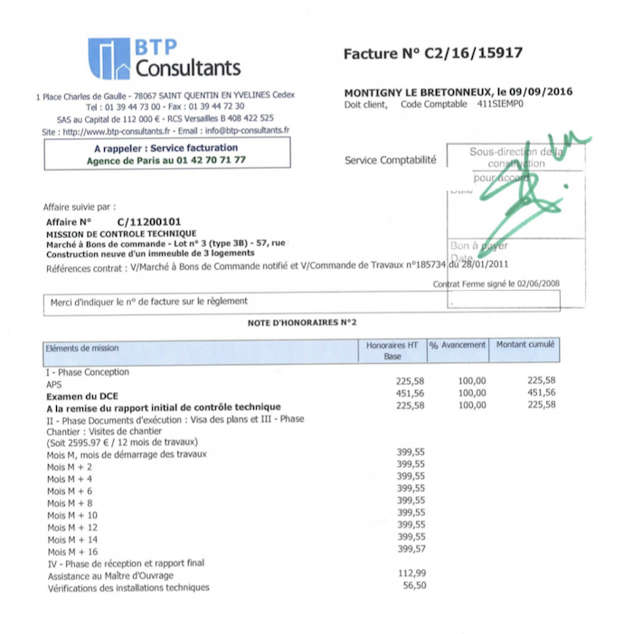 Image workflow visualiser scan facture